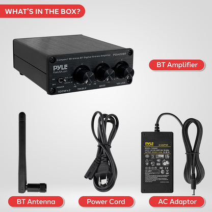 Bluetooth Mini Audio Amplifier 200W Aluminum Compact Wireless Streaming