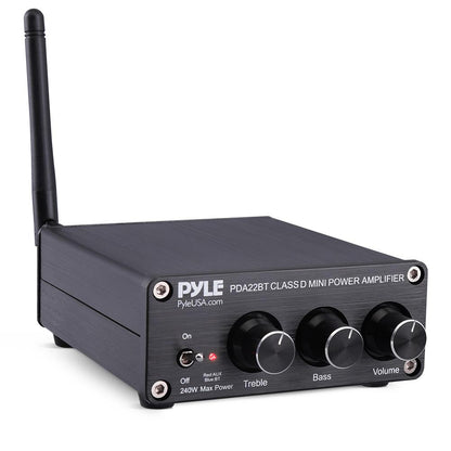 200W Bluetooth 5.0 Stereo Amplifier - Compact Mini Receiver with Bass Control