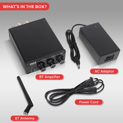 200W Bluetooth 5.0 Stereo Amplifier - Compact Mini Receiver with Bass Control