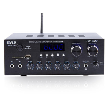 300W Compact Bluetooth Stereo Amplifier with FM & USB