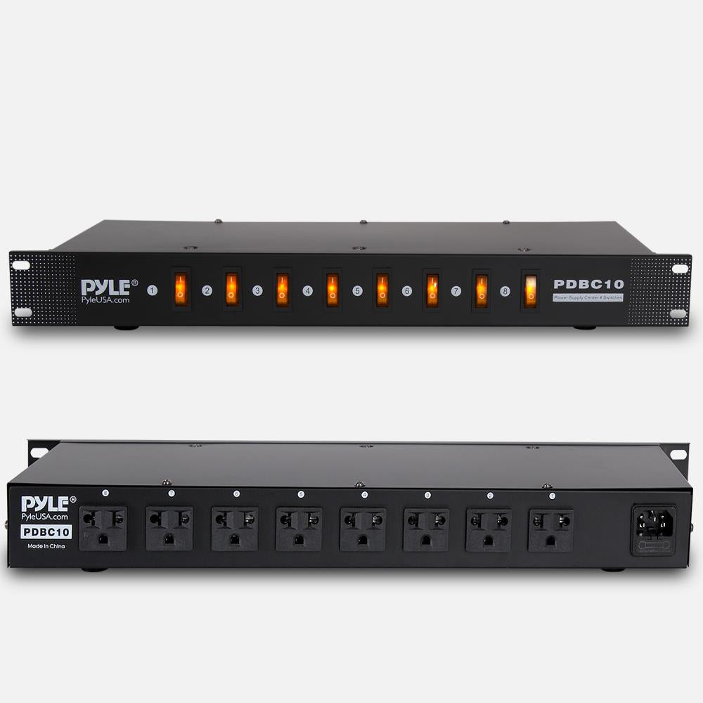 product image number 2 for Pyle Power Supply 8 Outlet With Switches