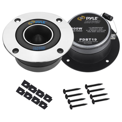 product image number 7 for Pyle 3.75'' Bullet Titanium Horn Tweeter