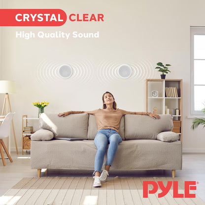 5.25" In-Wall Ceiling Speakers 150W Polypropylene Cone White
