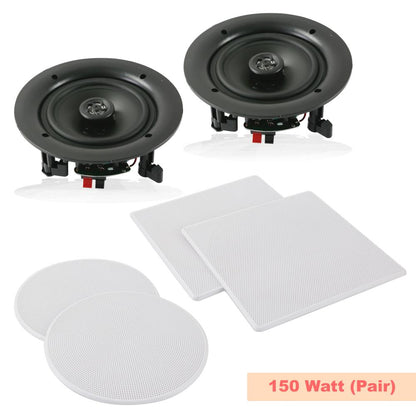 product image number 3 for Pyle 5.25'' Home In-Wall / Ceiling Speakers