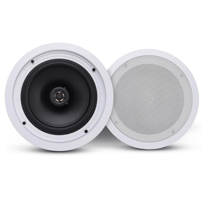 8" Bluetooth Ceiling Speakers 250W Polypropylene Cone Flush Mount