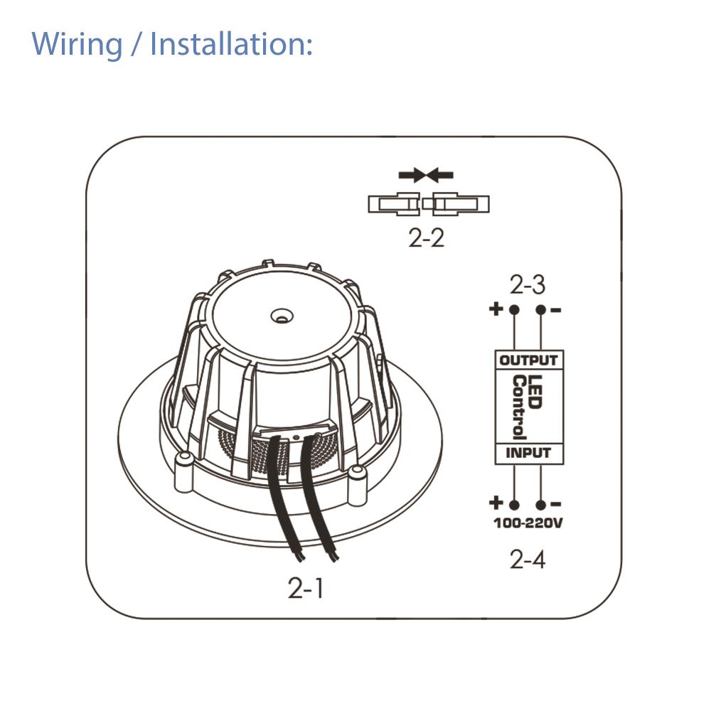 product image number 5 for Pyle 3.5’’ Led Home In-Wall/Ceiling Speakers