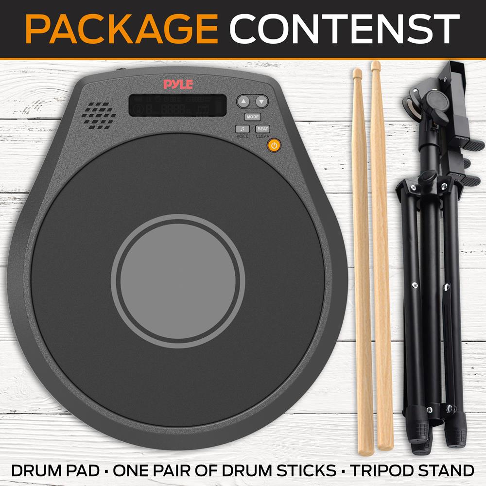 product image number 8 for Pyle Digital Practice Drum Pad