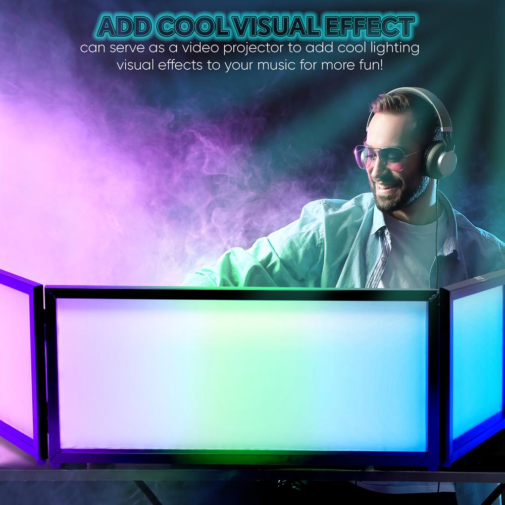 product image number 3 for Pyle Dj Booth Façade Screen Cover Scrim Panel