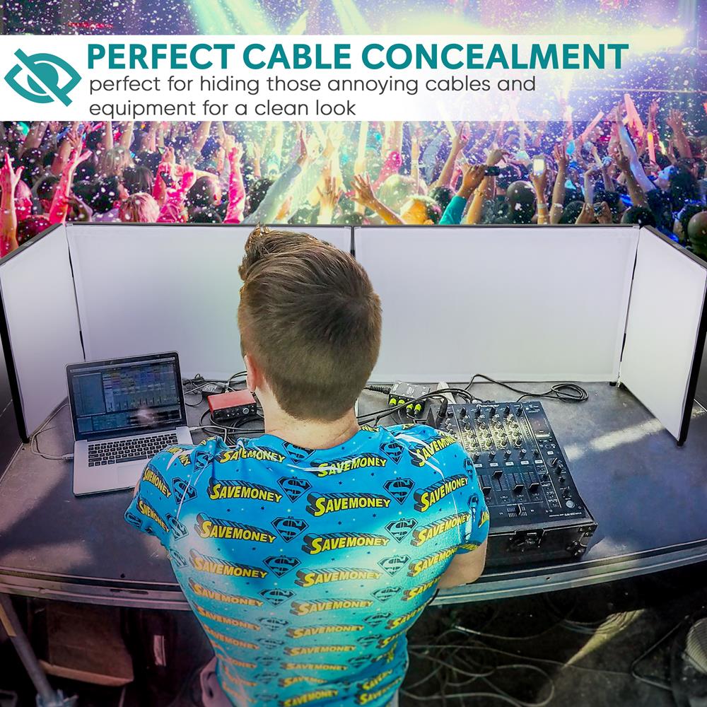 product image number 5 for Pyle Dj Booth Façade Screen Cover Scrim Panel