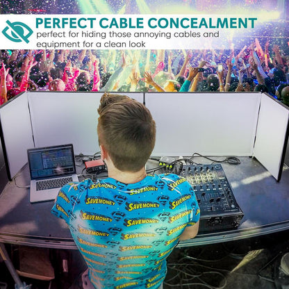 product image number 5 for Pyle Dj Booth Façade Screen Cover Scrim Panel