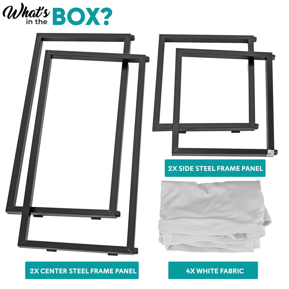 product image number 7 for Pyle Dj Booth Façade Screen Cover Scrim Panel