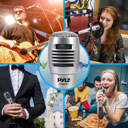 Dynamic Microphone High Output Steel Mesh Grill with 6.5 ft XLR Cable