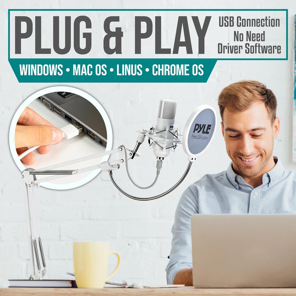 product image number 2 for Pyle Usb Podcast Microphone Kit
