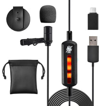 USB Lavalier Microphone - Clear Sound, Copper Shield, Omnidirectional