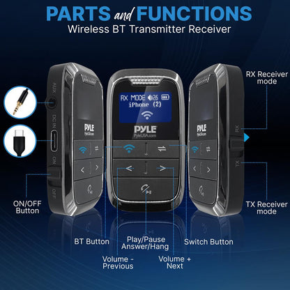 2-in-1 Bluetooth Audio Adapter - Low Latency, 5.1 Tech, Rechargeable Battery