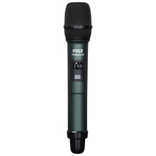 Wireless Mic System 4-Channel UHF Receiver LCD Display Green