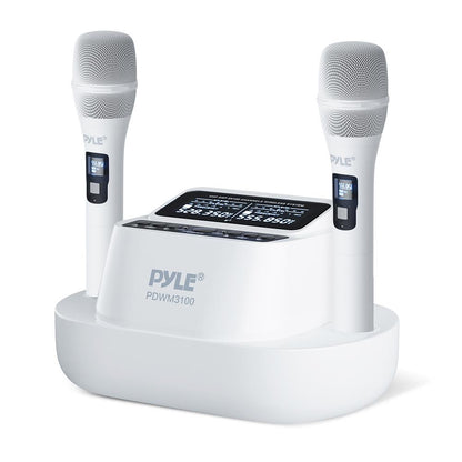 Wireless Mic System 160ft Range Rechargeable UHF Receiver 100 Channels