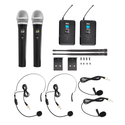 product image number 4 for Pyle 4-Ch. Uhf Wireless Microphone System Kit