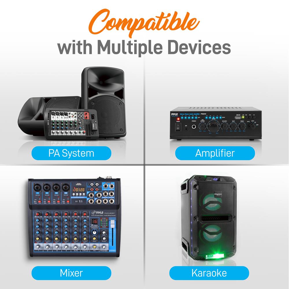 product image number 2 for Pyle 4-Ch. Uhf Wireless Microphone System Kit