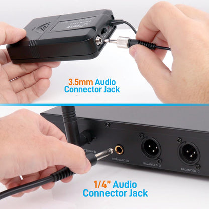 product image number 5 for Pyle 4-Ch. Uhf Wireless Microphone System Kit