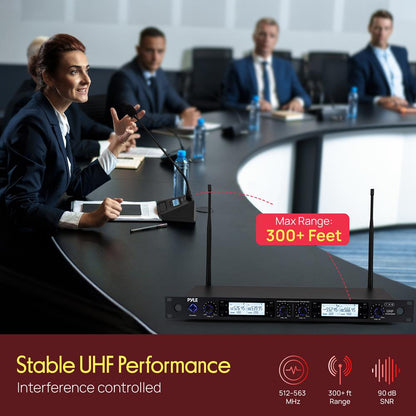 4-Channel Wireless Microphone System