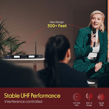 4-Channel Wireless Microphone System