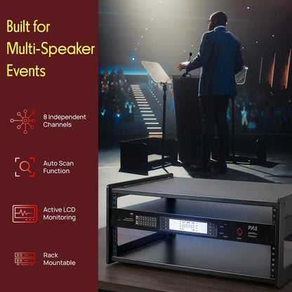 8-Channel Wireless Microphone System