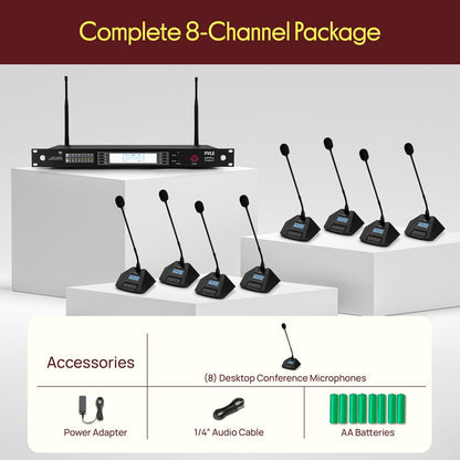 8-Channel Wireless Microphone System