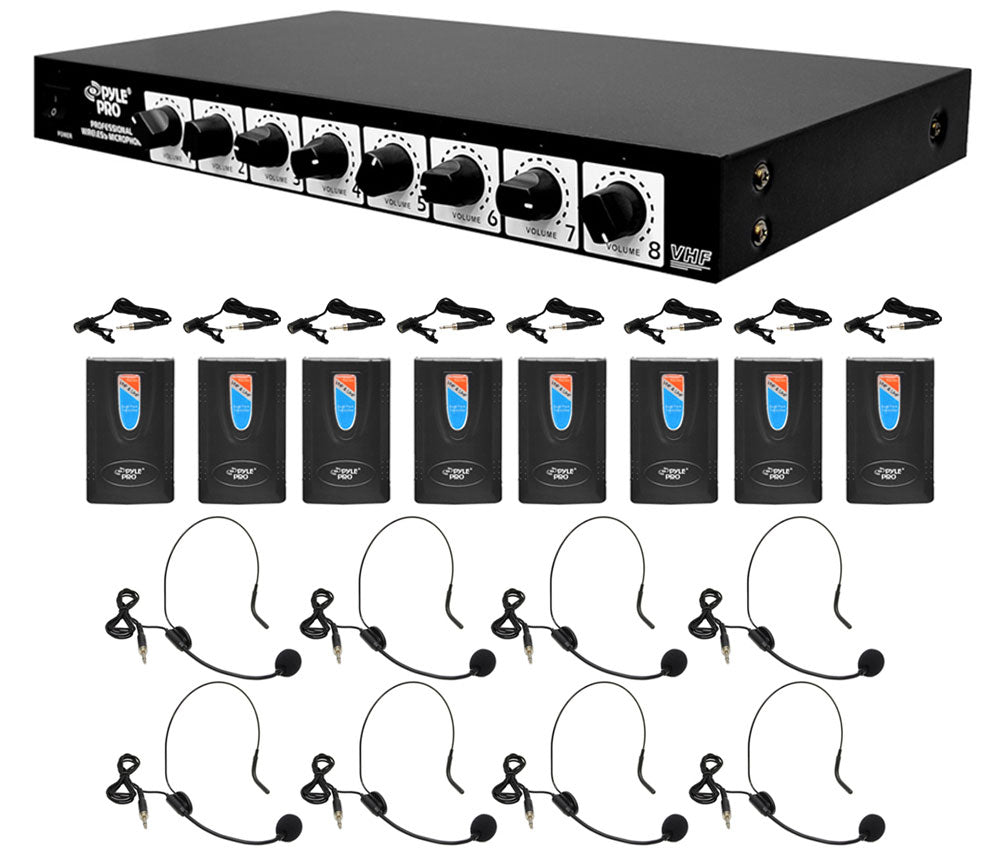 product image number 1 for Pyle 8-Ch. Wireless Microphone System