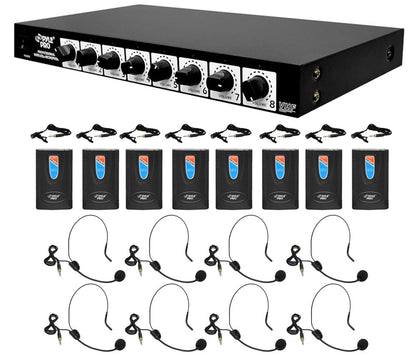 product image number 1 for Pyle 8-Ch. Wireless Microphone System
