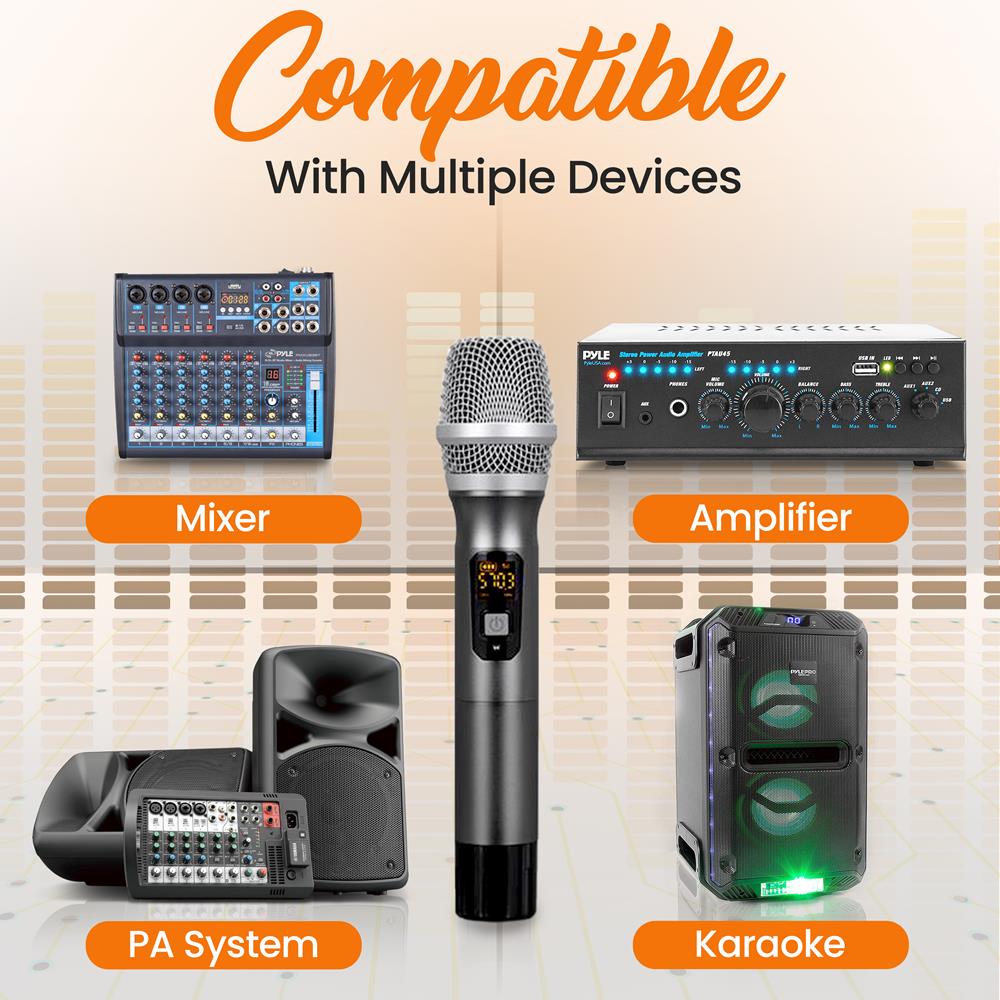 product image number 3 for Pyle Uhf Wireless Microphone System