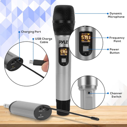 product image number 5 for Pyle Uhf Wireless Microphone Adapter System