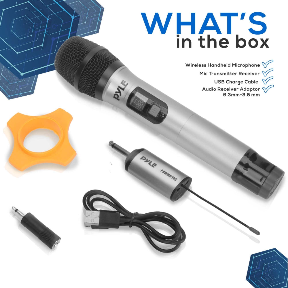 product image number 7 for Pyle Uhf Wireless Microphone Adapter System