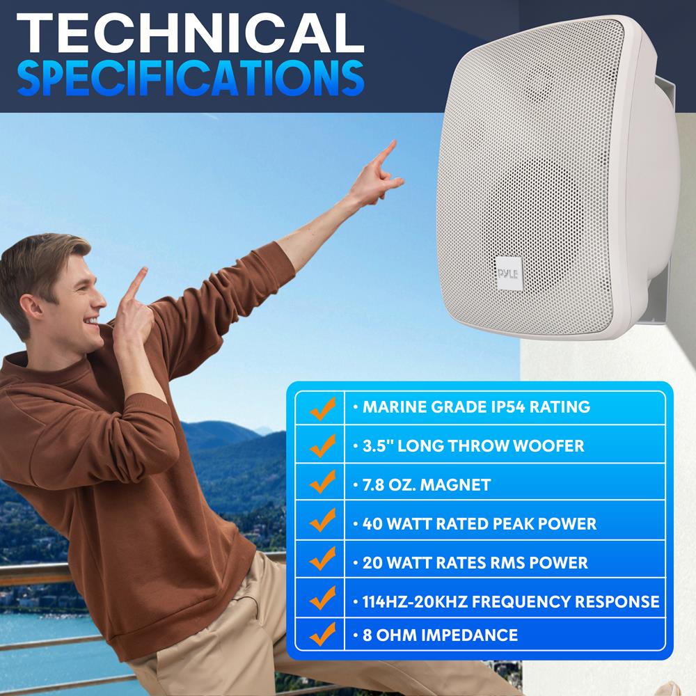 product image number 3 for Pyle On Wall/Patio Commercial Speaker