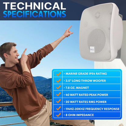 product image number 3 for Pyle On Wall/Patio Commercial Speaker