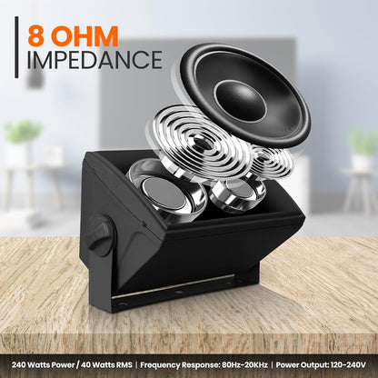 5.25" Indoor/Outdoor Wall Mount Speakers