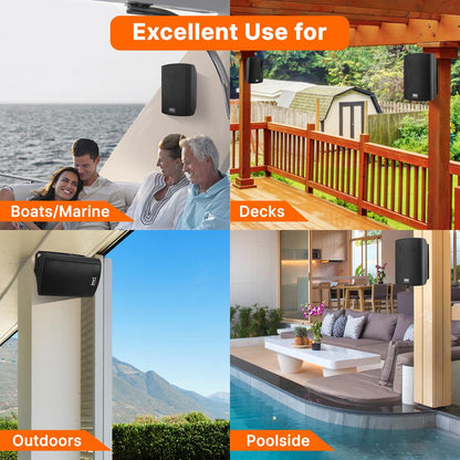 5.25" Indoor/Outdoor Wall Mount Speakers