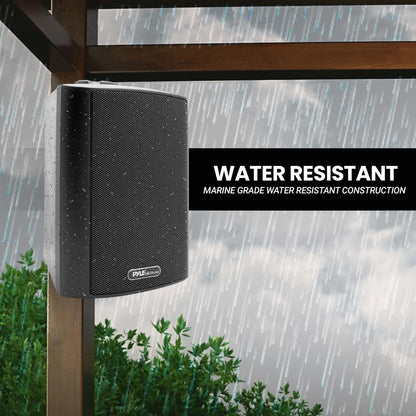 6.5" Waterproof Bluetooth Speakers - High Power Sound, Easy Install, Black