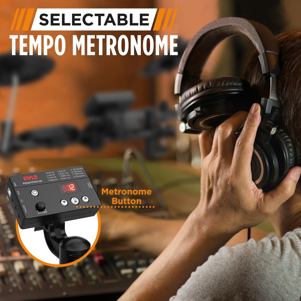 product image number 4 for Pyle Electronic Drum Kit