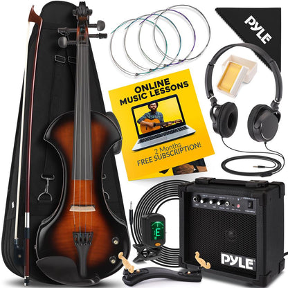 product image number 1 for Pyle Electric Plywood Violin