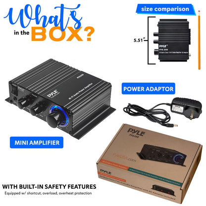 Mini Audio Amplifier 60W HiFi Stereo Class-T Circuit 2-8O Speakers