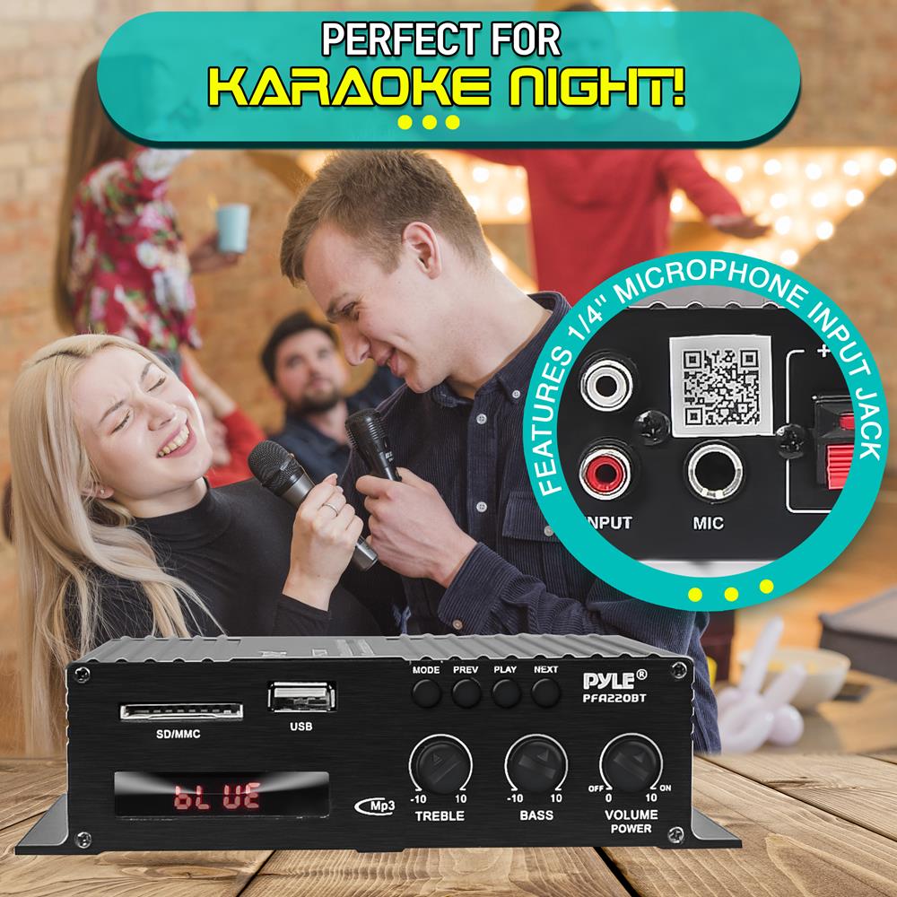 product image number 6 for Pyle Home Audio Desktop Bluetooth Amplifier