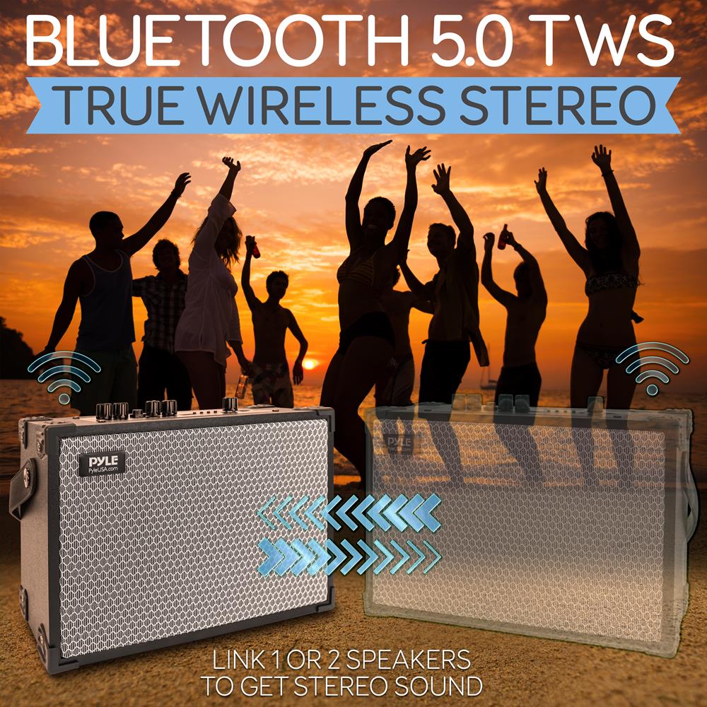 product image number 5 for Pyle 5.25‚Äù Portable Wireless Bt Streaming Spe
