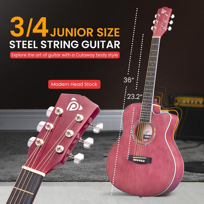Steel String 3/4 Scale Acoustic Guitar K