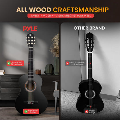 30" Classical Guitar, Crisp Sound, Nylon Strings, Gloss Finish