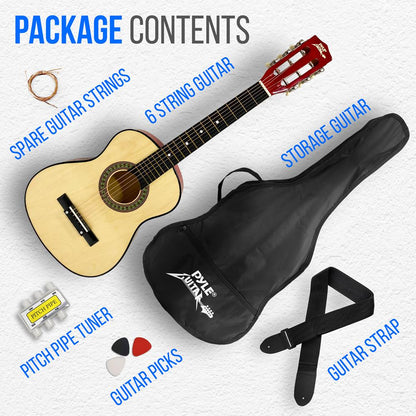 30" Acoustic Guitar for Beginners, Linden Wood, 6-String, Right Handed