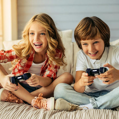 Wireless Game Controller, Ergonomic Design, 6-Axis Sensor, LED Lights