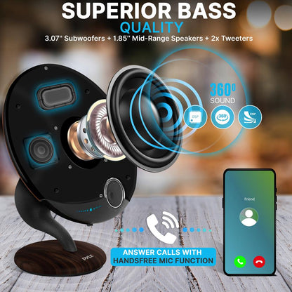 product image number 3 for Pyle Wireless Bt Streaming Gramophone Speaker