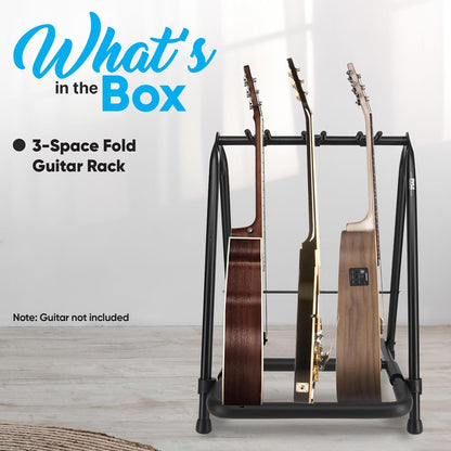 product image number 2 for Pyle Foldable Multi-Guitar Stand