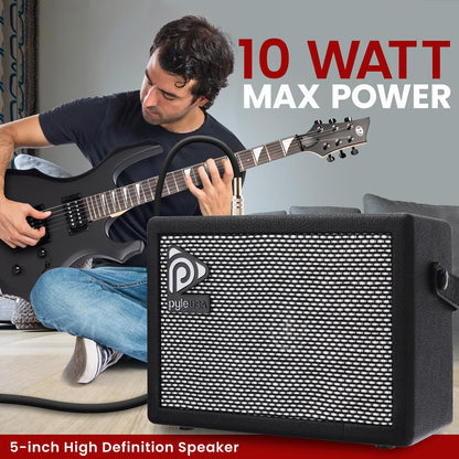 Portable Guitar Amplifier - Enhanced Sound, 5" Speaker, Leather Coated